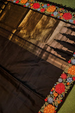 Designer Black South Silk Saree