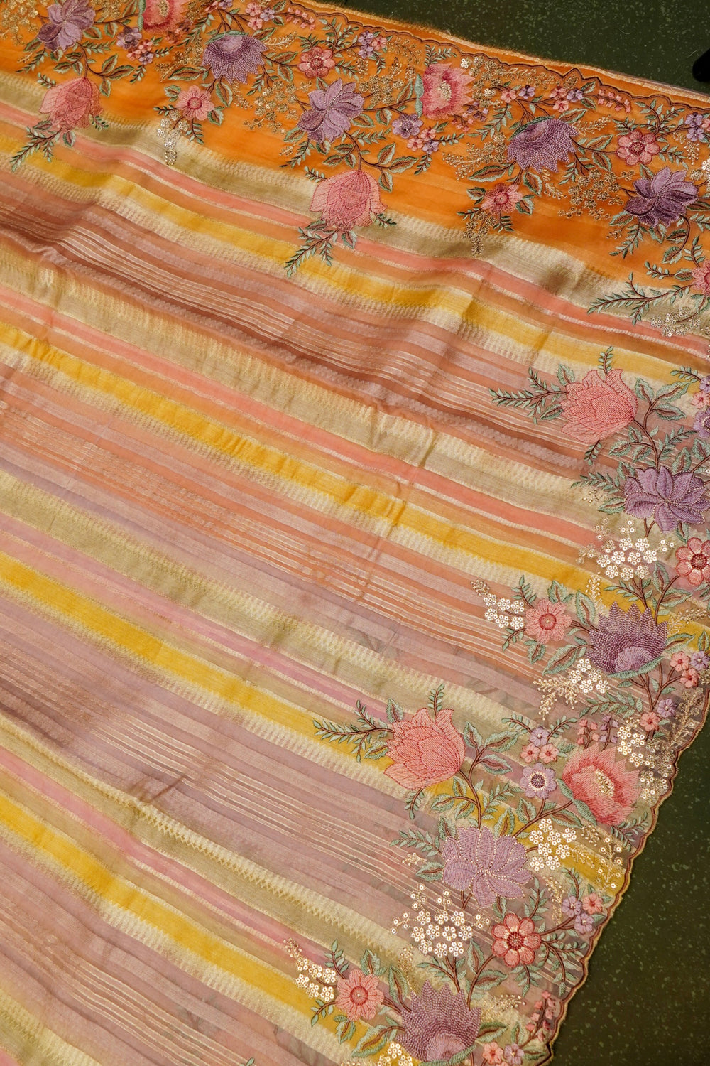 Designer Rangkat Organza Saree