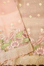 Designer Baby Pink Organza Suit