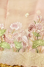 Designer Baby Pink Organza Suit