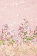 Designer Baby Pink Organza Suit