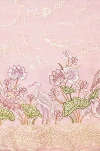 Designer Baby Pink Organza Suit