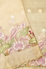 Designer Pastel Yellow Organza Suit
