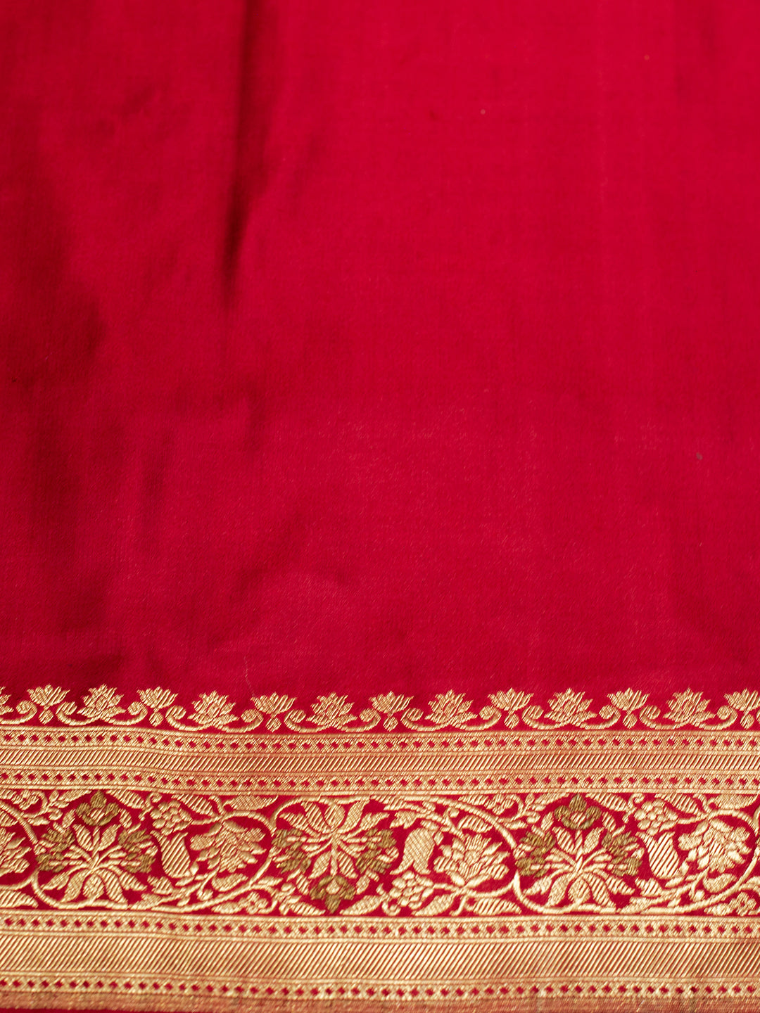 Handwoven Maroon Banarasi Katan Silk Saree