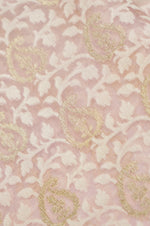 Handwoven Pastel Peach Banarasi Organza Saree