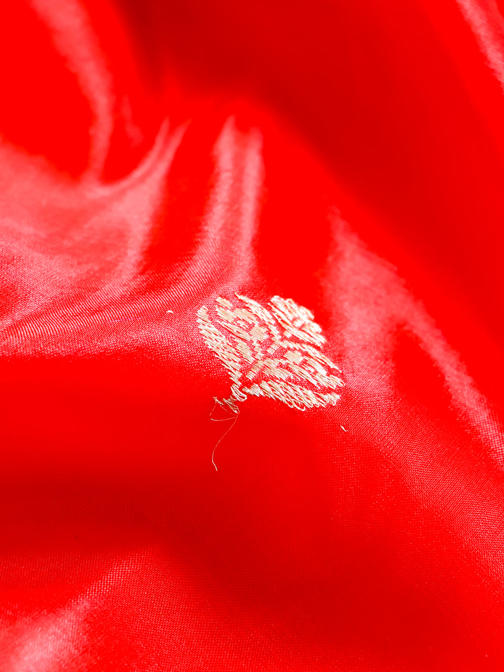 Handwoven Red Banarasi Katan Silk Suit