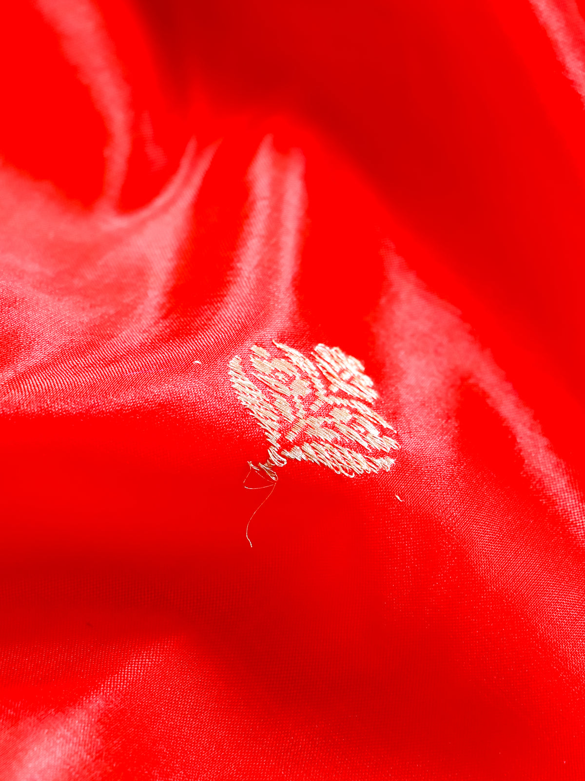 Handwoven Red Banarasi Katan Silk Suit