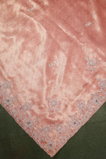 Designer Onion Pink Tissue Silk Saree