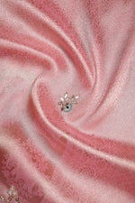 Designer Onion Pink Tissue Silk Saree