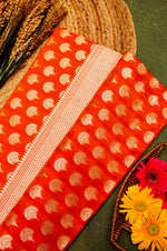 Handwoven Dual Tone Banarasi Katan Silk Saree