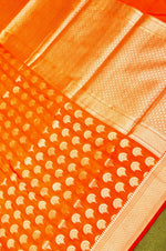 Handwoven Dual Tone Banarasi Katan Silk Saree