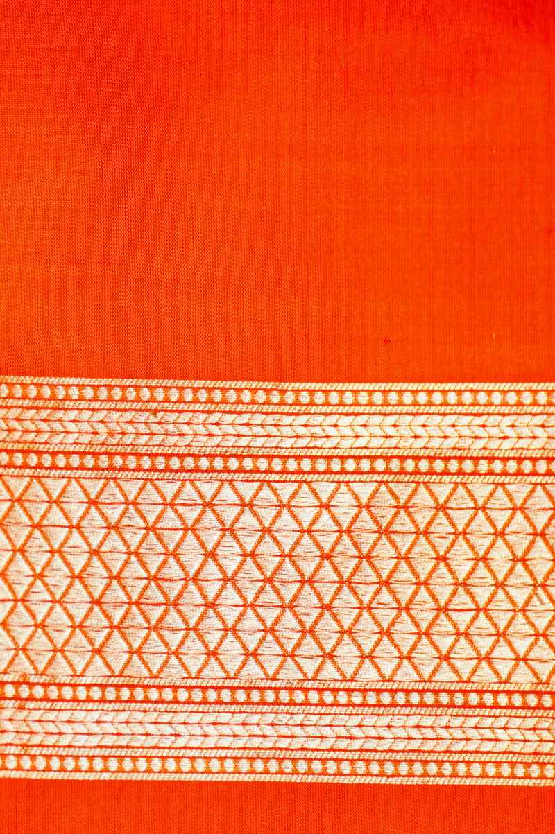 Handwoven Dual Tone Banarasi Katan Silk Saree