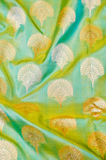 Handwoven Light Green Banarasi Katan Silk Saree