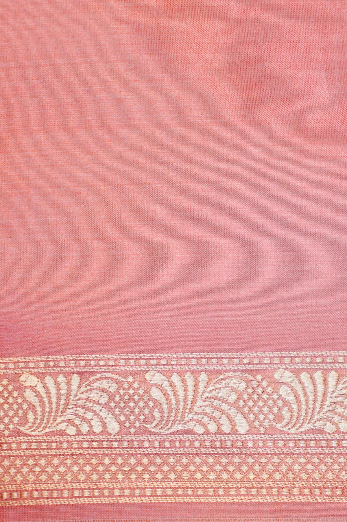 Handwoven Pastel Peach Banarasi Katan Silk Saree
