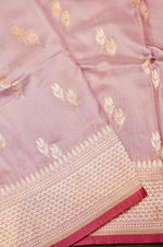 Handwoven Lavender Banarasi Katan Silk Saree