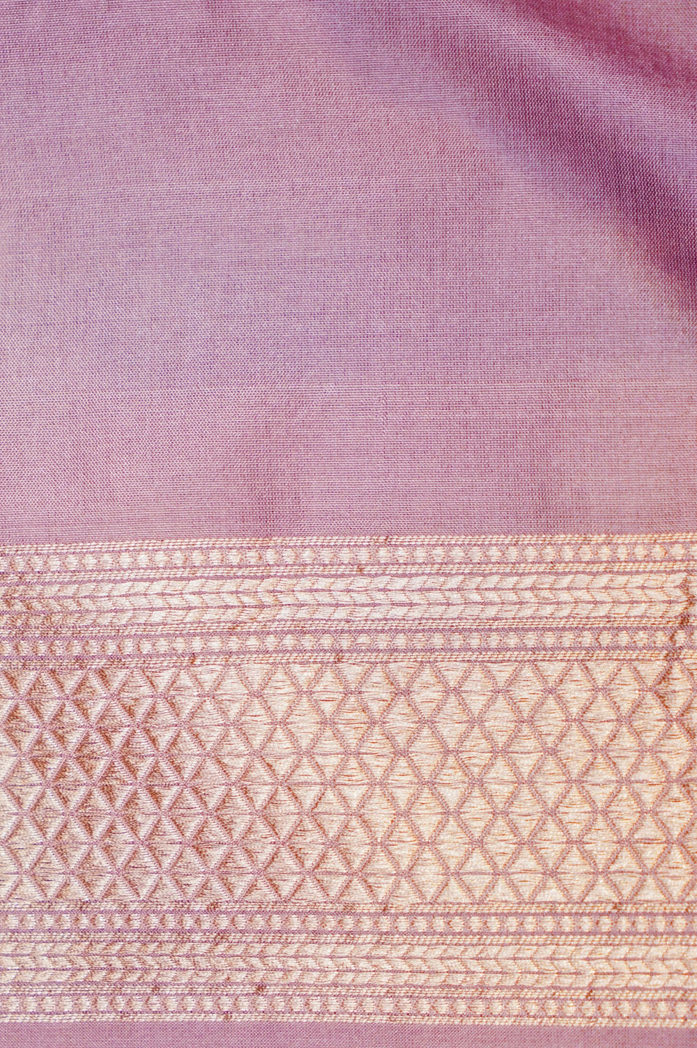 Handwoven Lavender Banarasi Katan Silk Saree