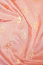 Handwoven Pastel Peach Banarasi Katan Silk Saree