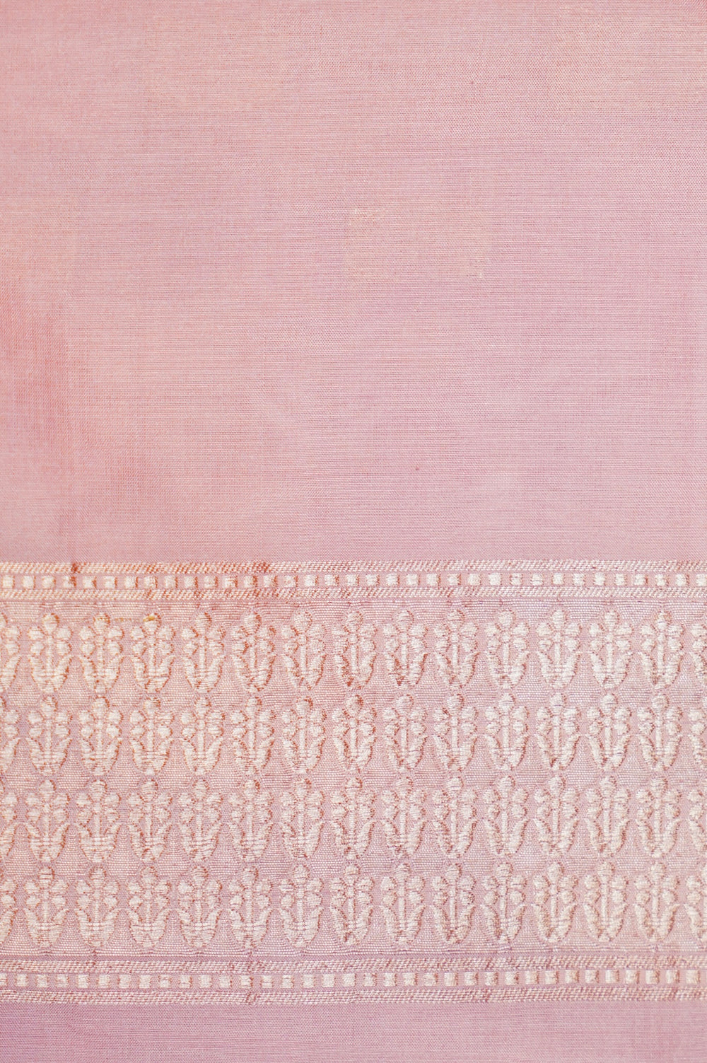 Handwoven Pastel Peach Banarasi Katan Silk Saree