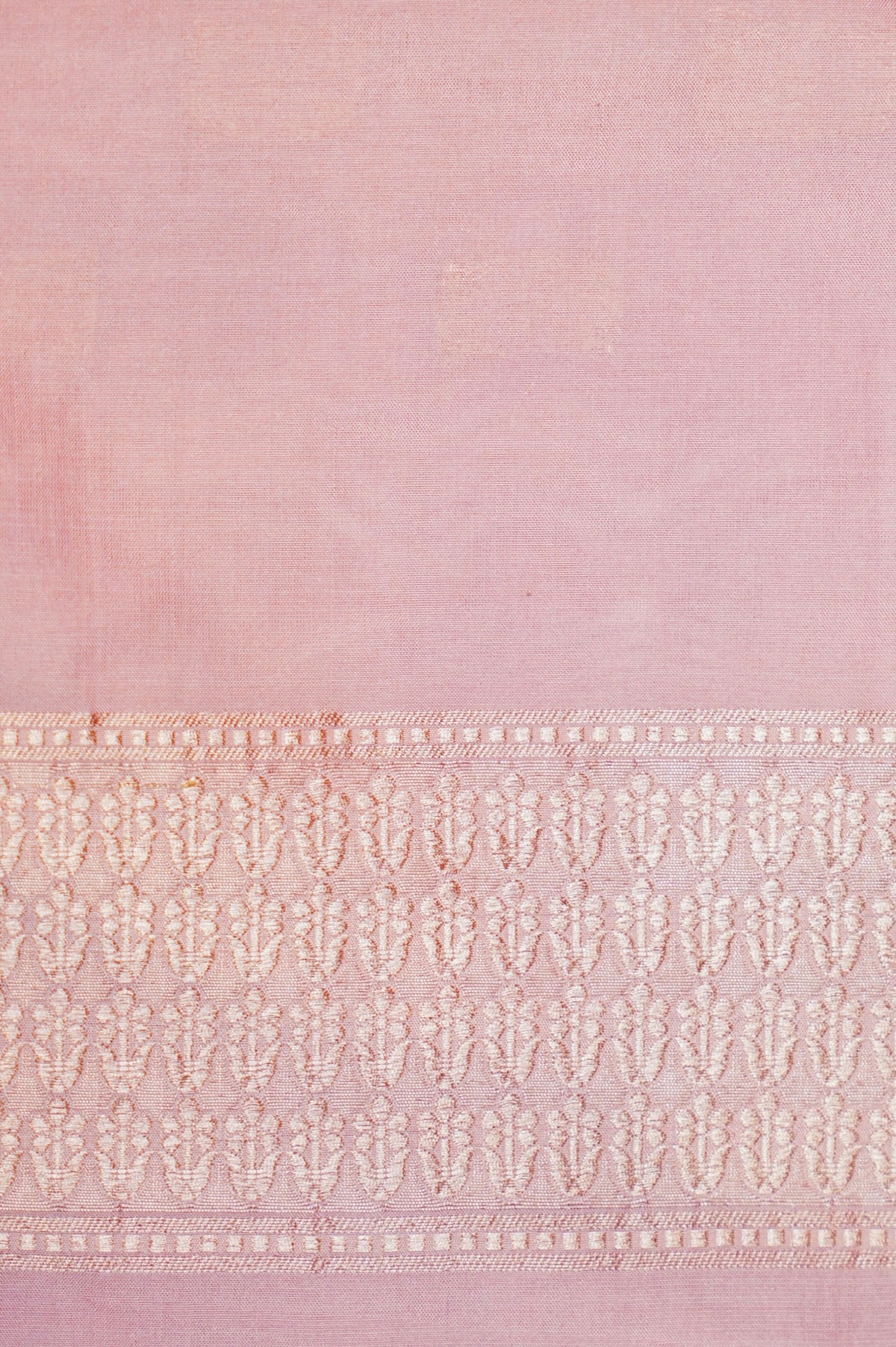 Handwoven Pastel Peach Banarasi Katan Silk Saree