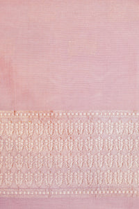Handwoven Pastel Peach Banarasi Katan Silk Saree