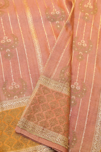 Handwoven Rangkat Banarasi Tussar Georgette Saree