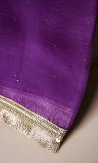 Designer Purple Organza Saree