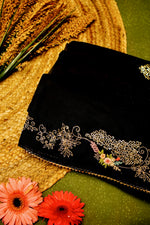 Designer Black Organza Saree