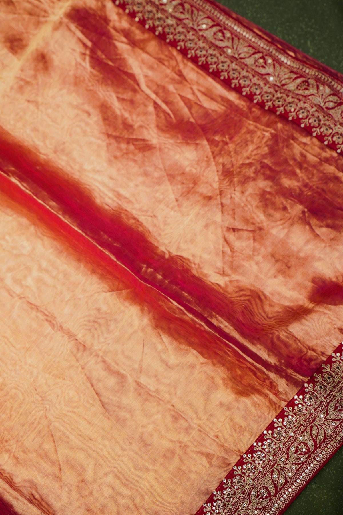 Designer Golden Tissue Silk Saree