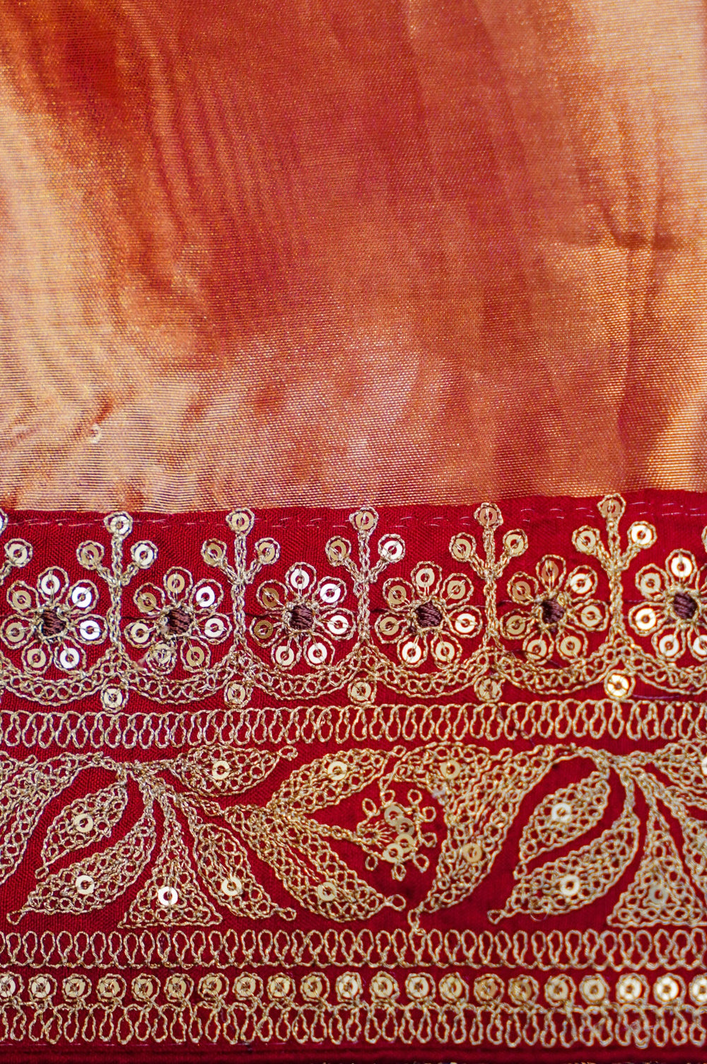 Designer Golden Tissue Silk Saree
