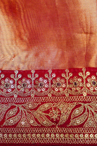 Designer Golden Tissue Silk Saree