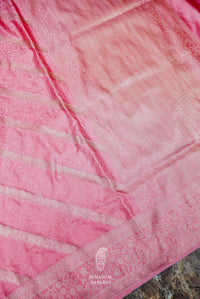 Handwoven Baby Pink Banarasi Katan Soft Silk Saree