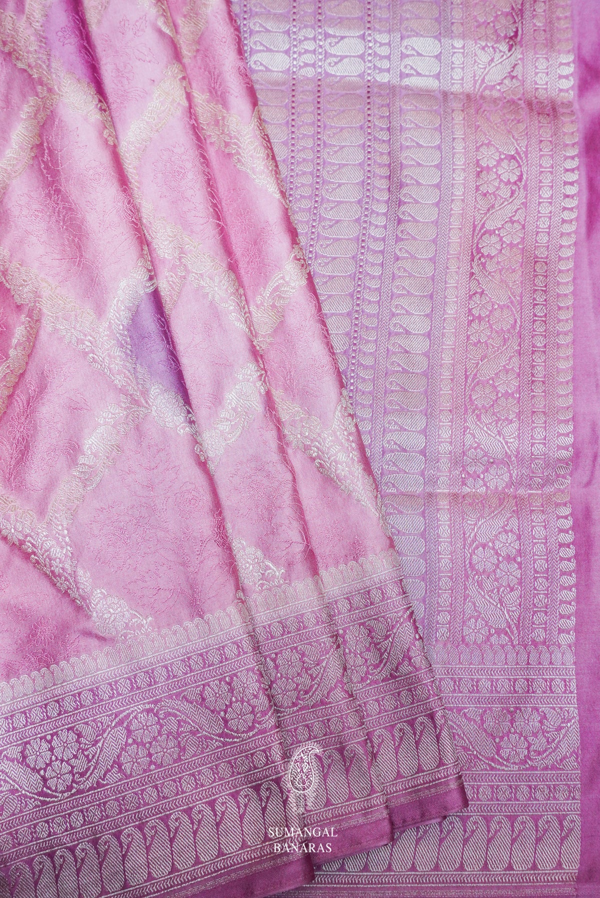 Handwoven Multi Color Banarasi Katan Soft Silk Saree