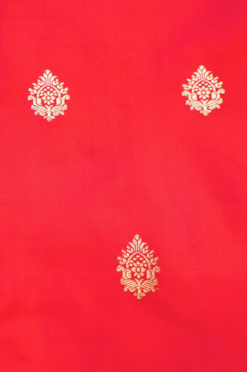 Handwoven Red Banarasi Katan Silk Suit
