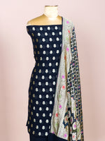 Handwoven Black Banarasi Khaddi Georgette Suit