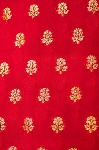 Handwoven Pink Banarasi Khaddi Georgette Suit
