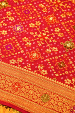 Handwoven Pink Banarasi Khaddi Georgette Suit