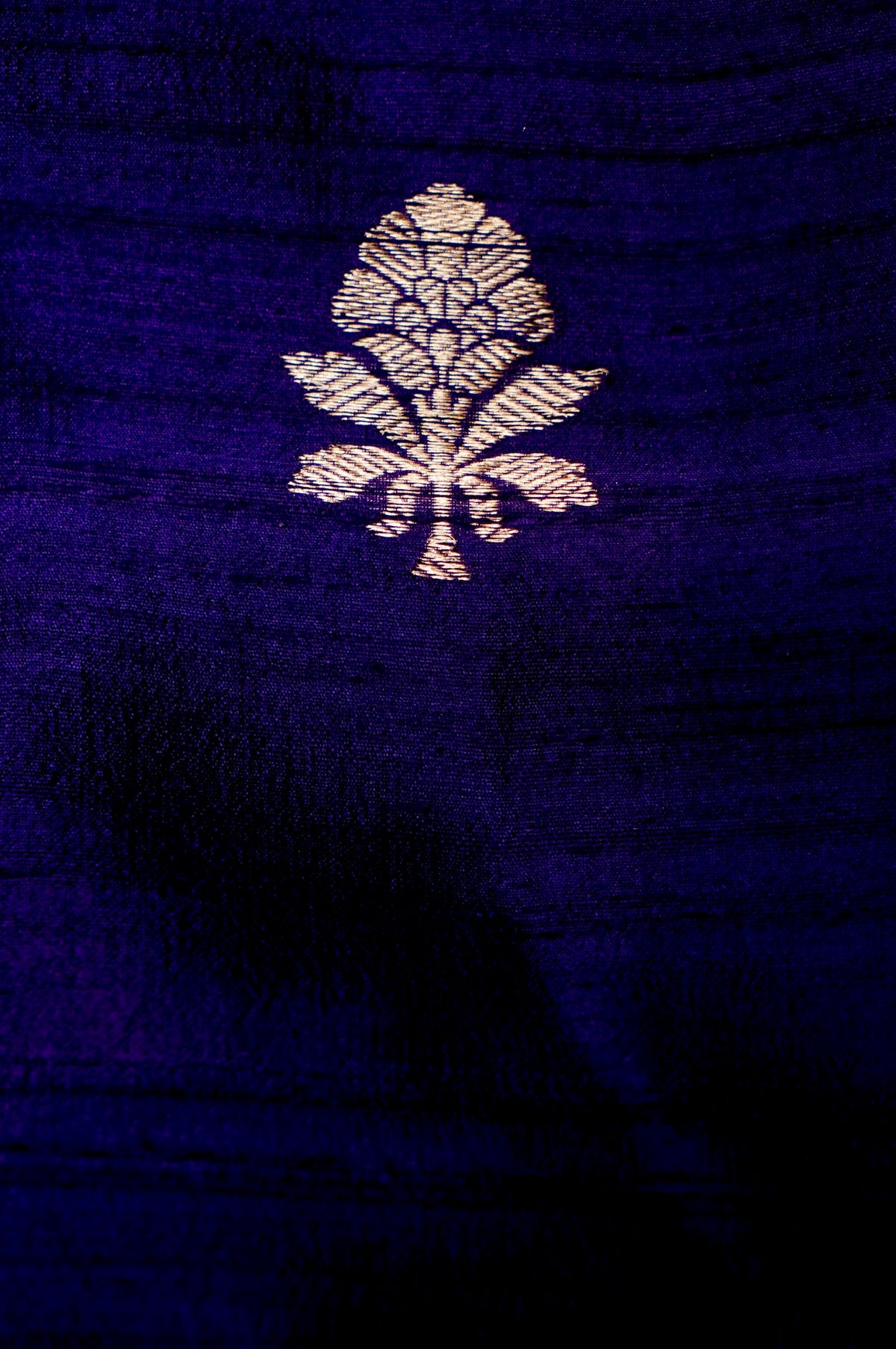 Handwoven Violet Banarasi Tussar Silk Suit