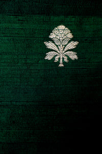 Handwoven Green Banarasi Tussar Silk Suit