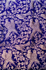 Handwoven Royal Blue Banarasi Mashru Silk Suit