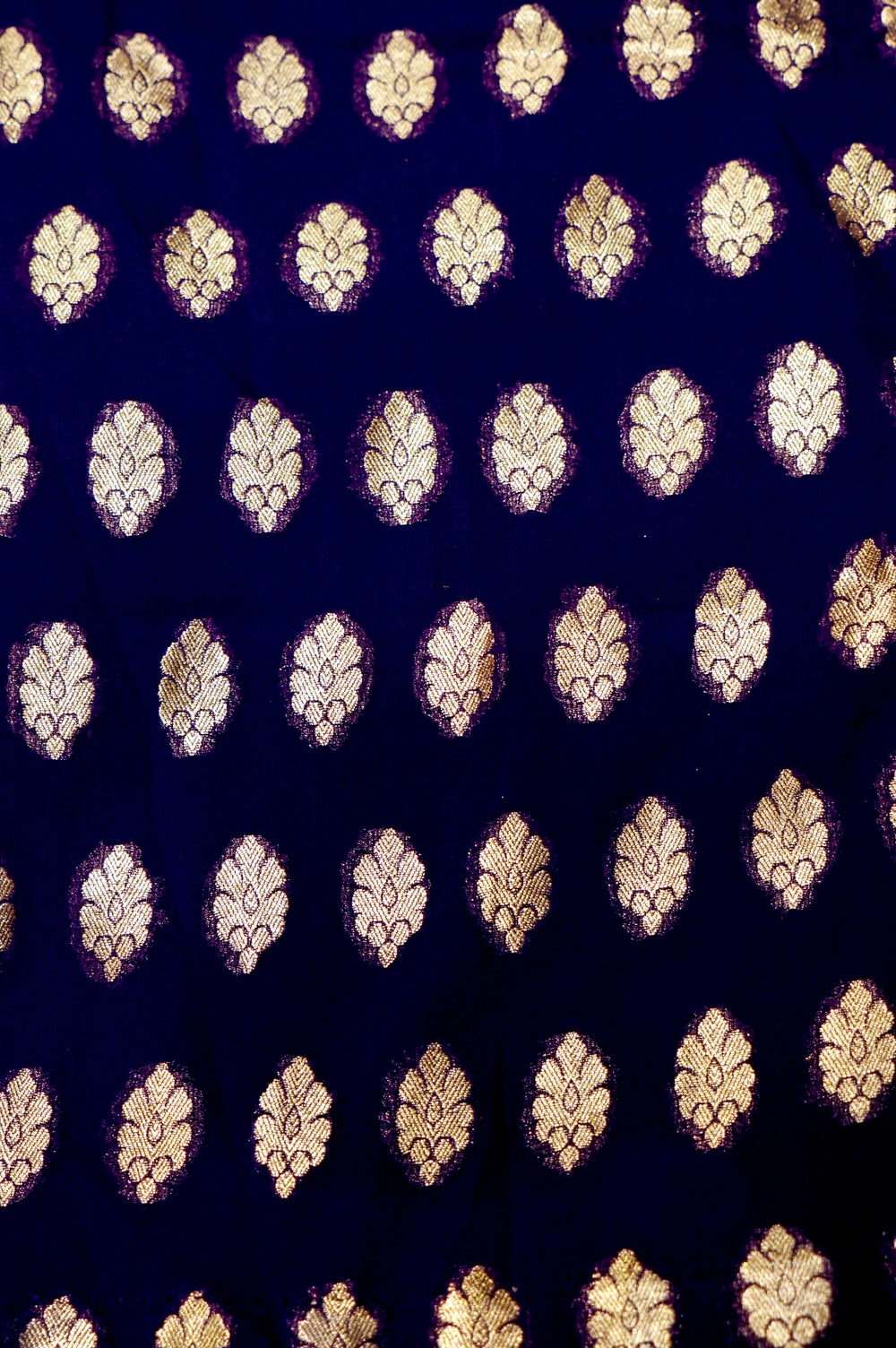 Handwoven Dark Purple Banarasi Khaddi Georgette Suit