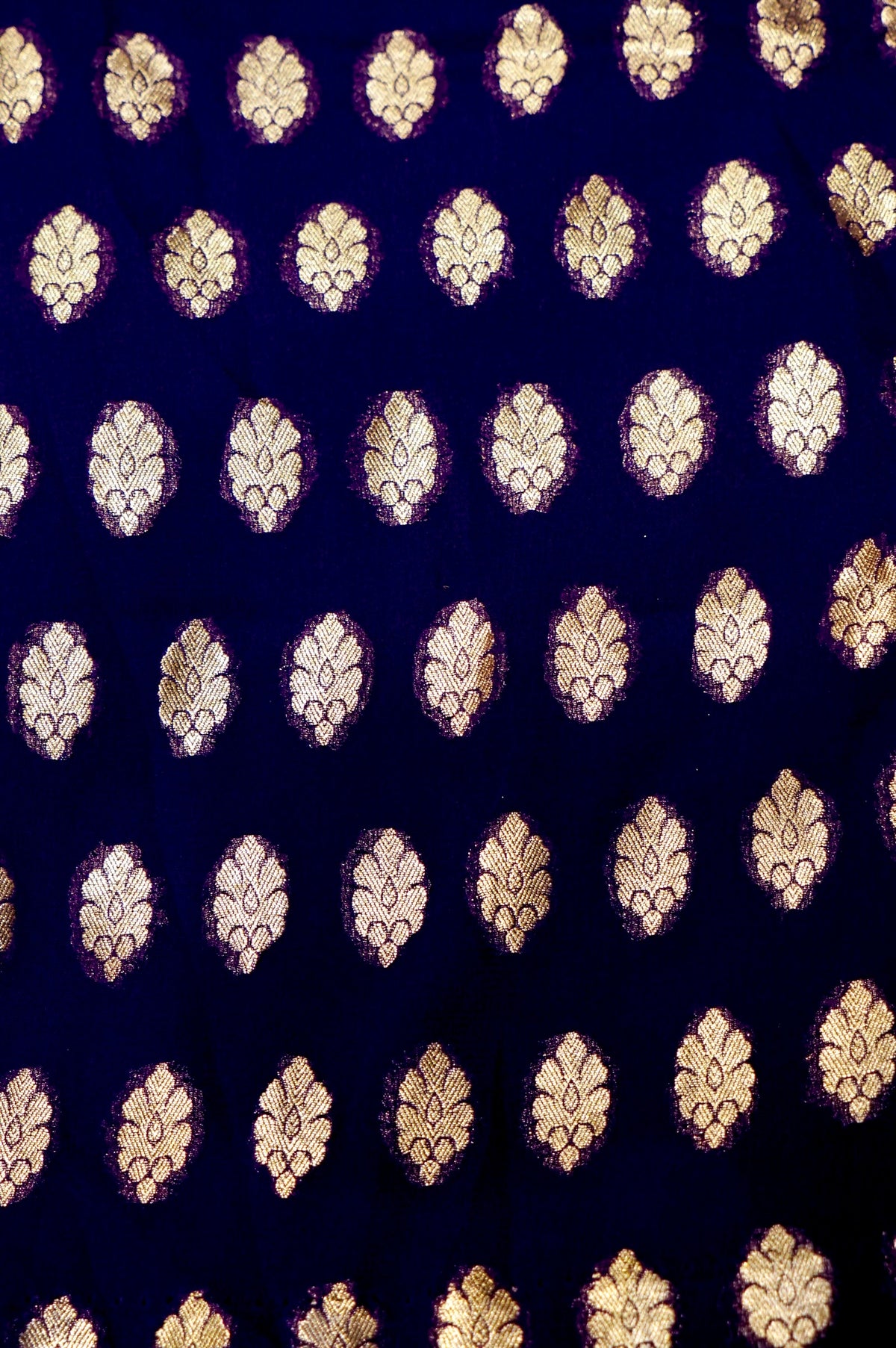 Handwoven Dark Purple Banarasi Khaddi Georgette Suit