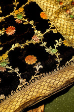 Handwoven Black Banarasi Khaddi Georgette Suit