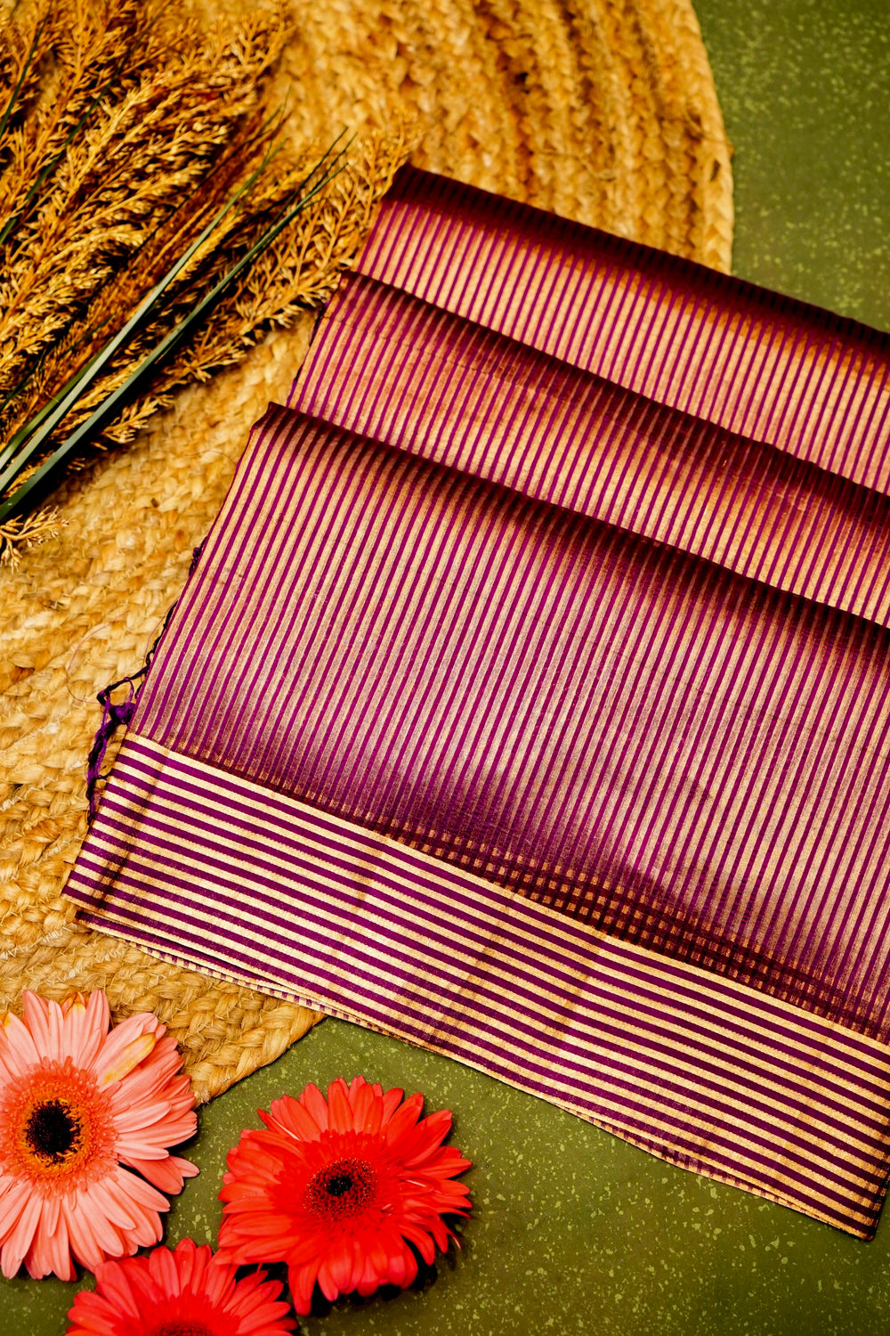 Designer Purple Katan Soft Silk Saree