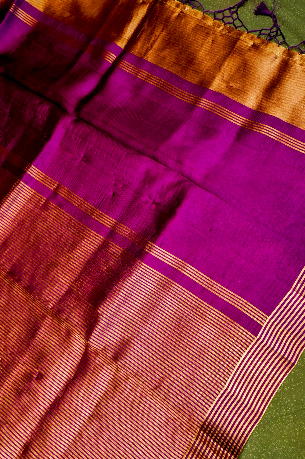 Designer Purple Katan Soft Silk Saree