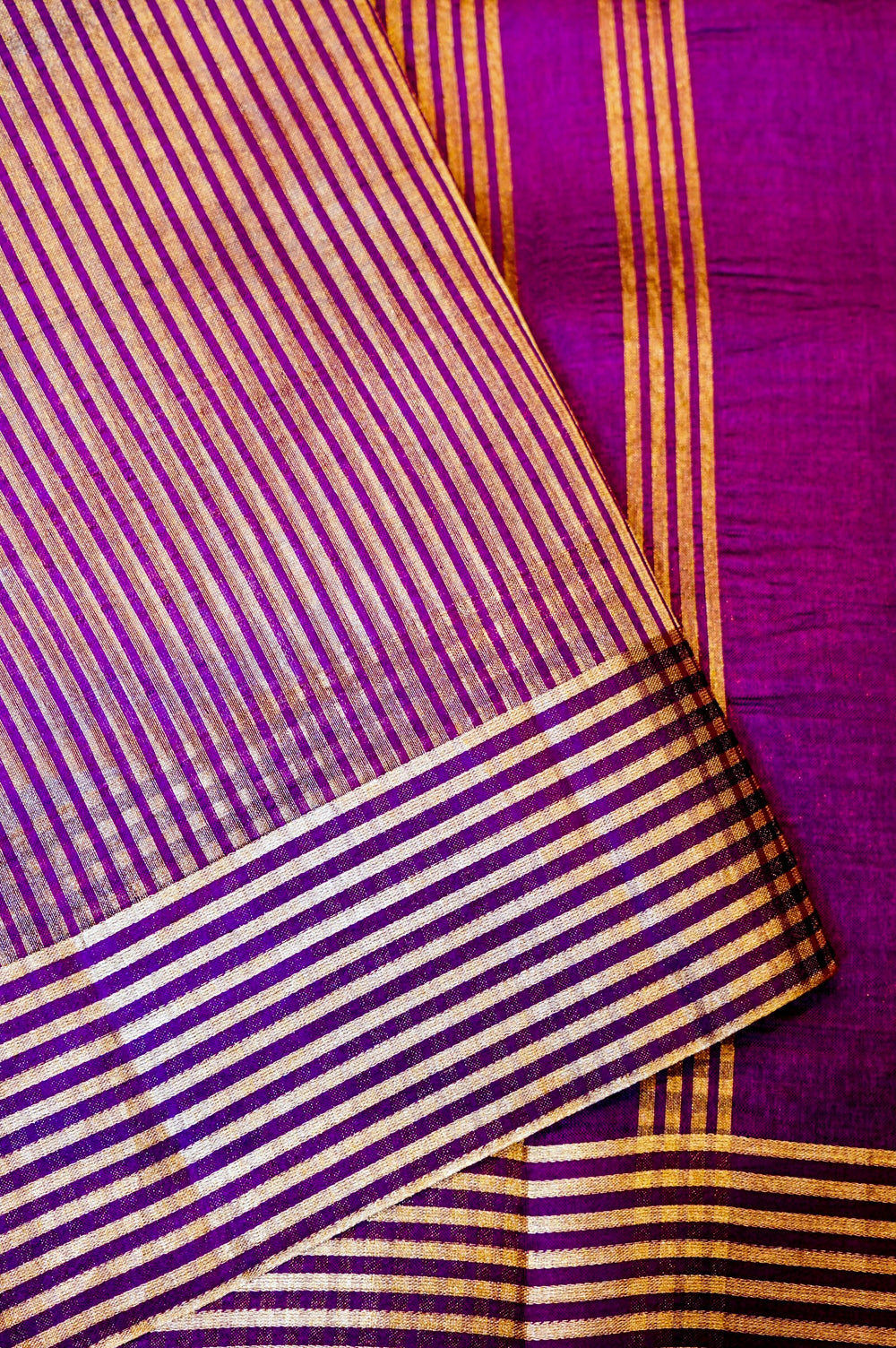 Designer Purple Katan Soft Silk Saree