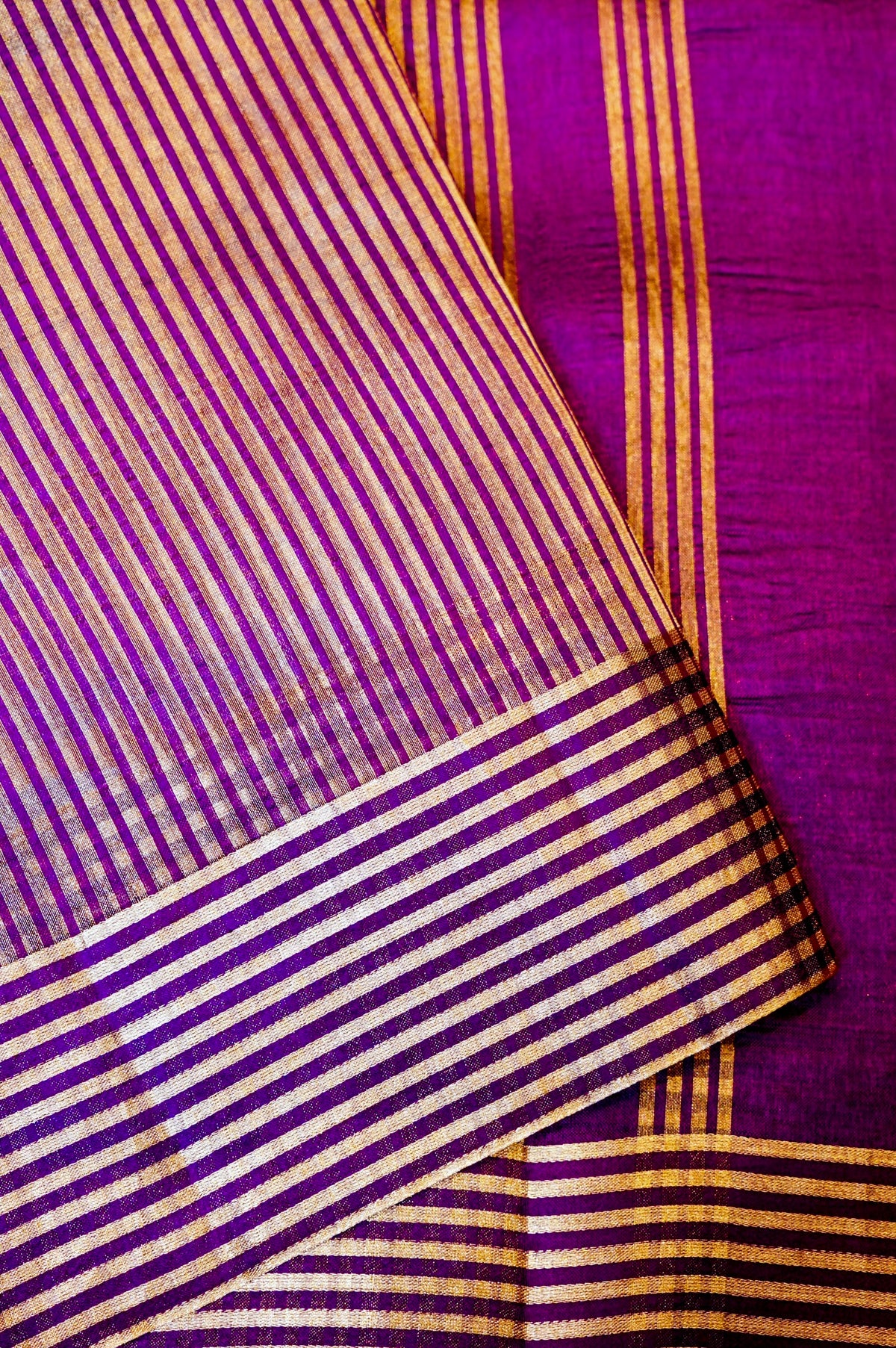 Designer Purple Katan Soft Silk Saree