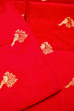 Handwoven Pink Banarasi Katan Soft Silk Saree