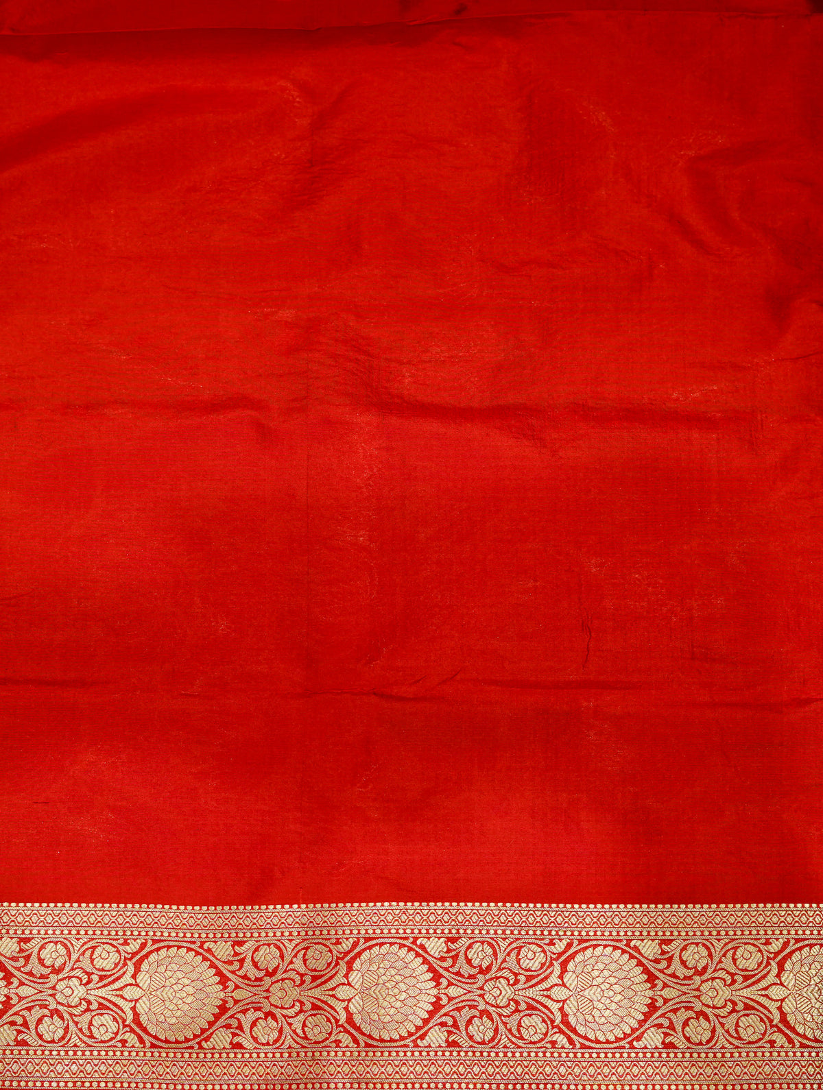 Handwoven Red Banarasi Katan Silk Saree