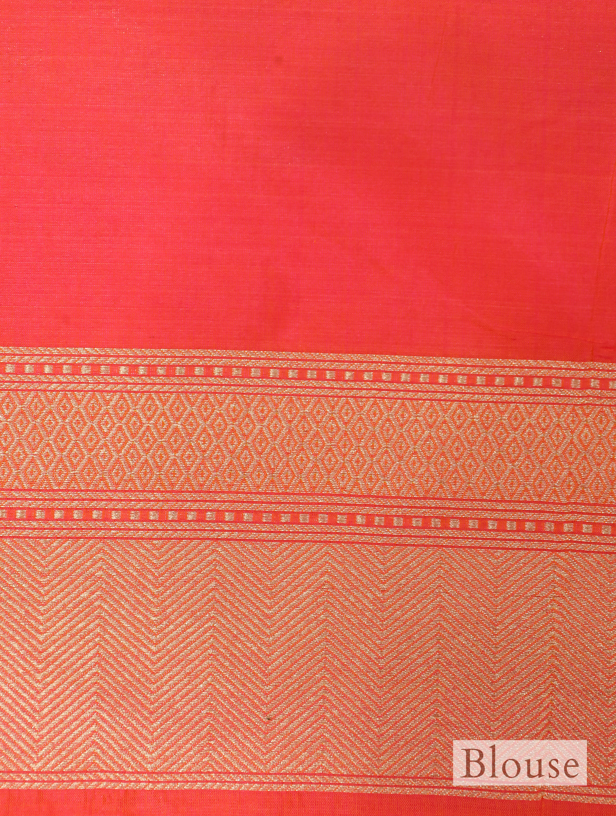 Handwoven Orange  Banarasi Katan Silk Saree