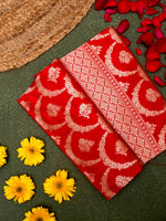 Handwoven Red Banarasi Katan Silk Saree